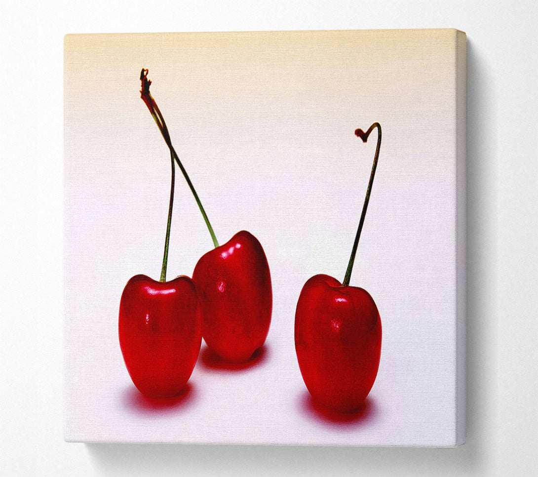  A Canvas Print of Cherry Trio Canvas Wall Art