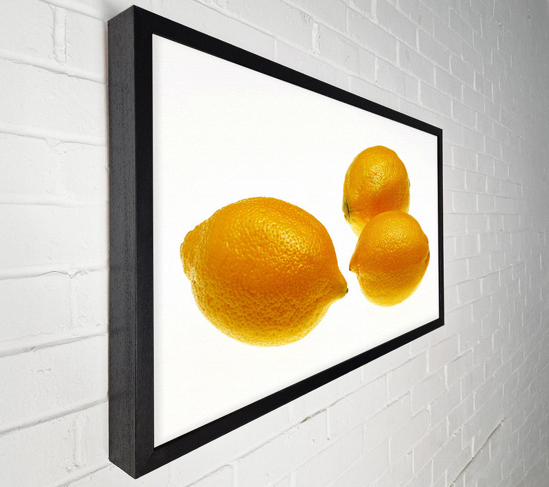  A Canvas Print of Lemon Trio Canvas Print