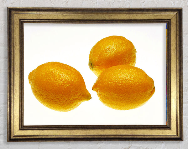 Lemon Trio Framed Print