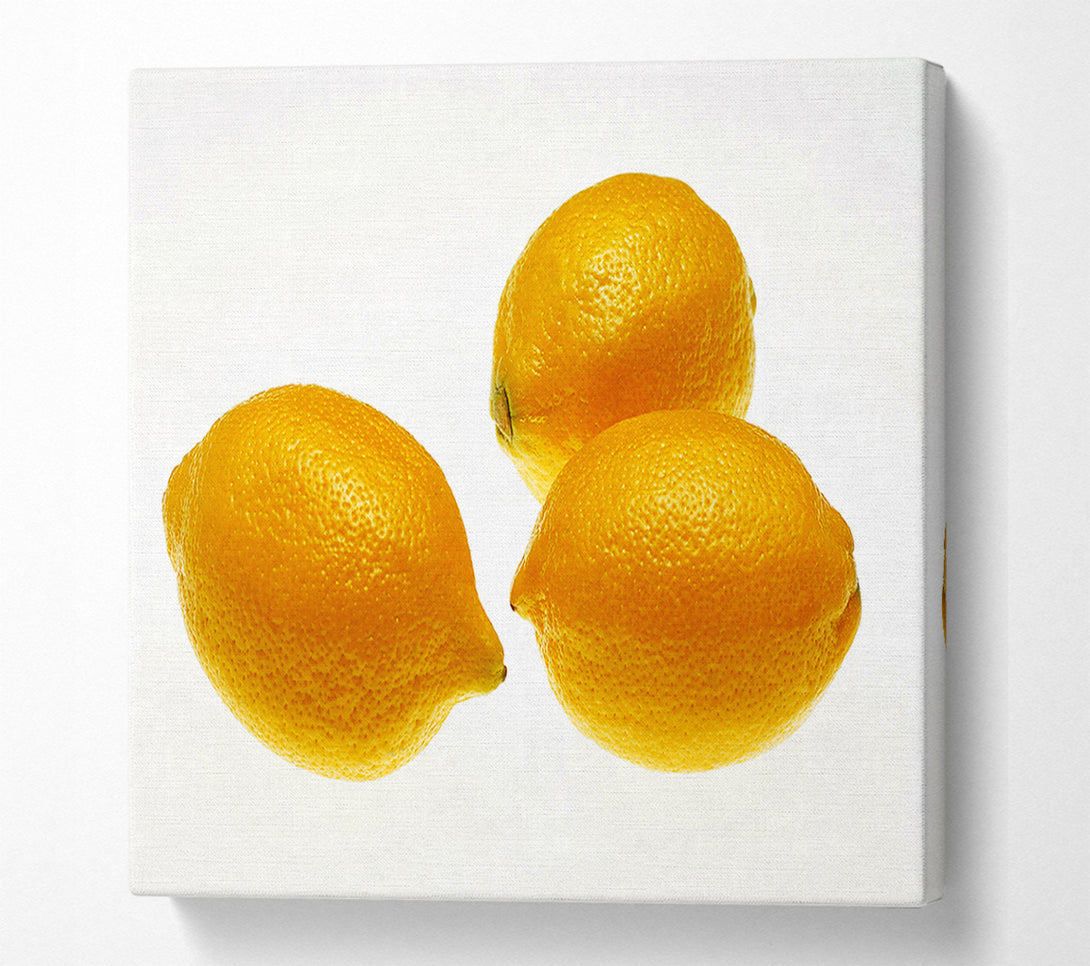  A Canvas Print of Lemon Trio Canvas Print