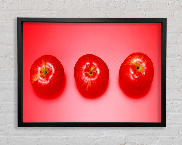 Red Apple Trio Framed Print