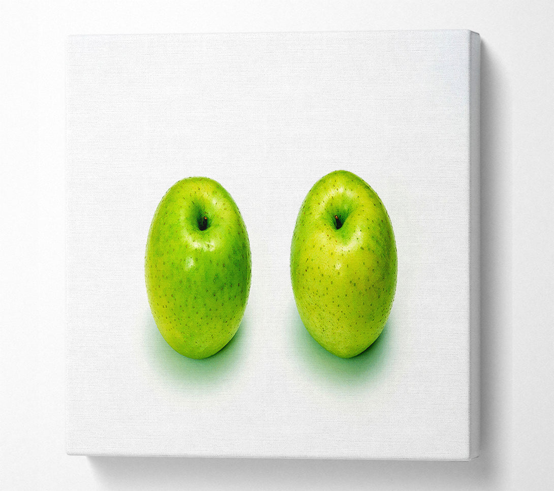  A Canvas Print of Apple Twins Canvas Print