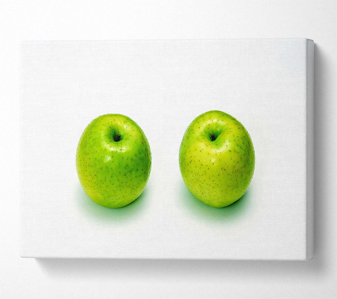  A Canvas Print of Apple Twins Canvas Print