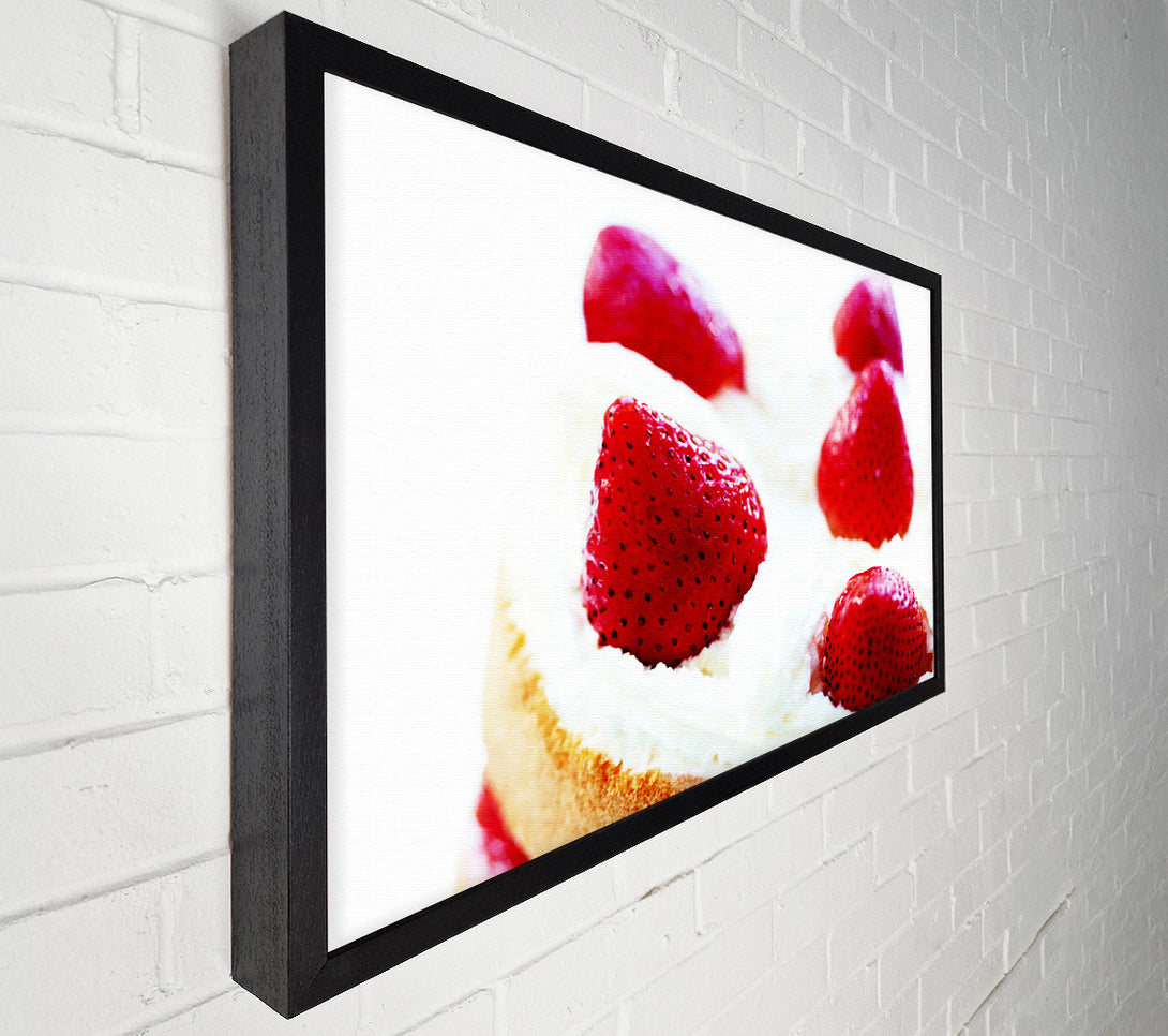  A Canvas Print of Strawberry Cream Pie Canvas Art