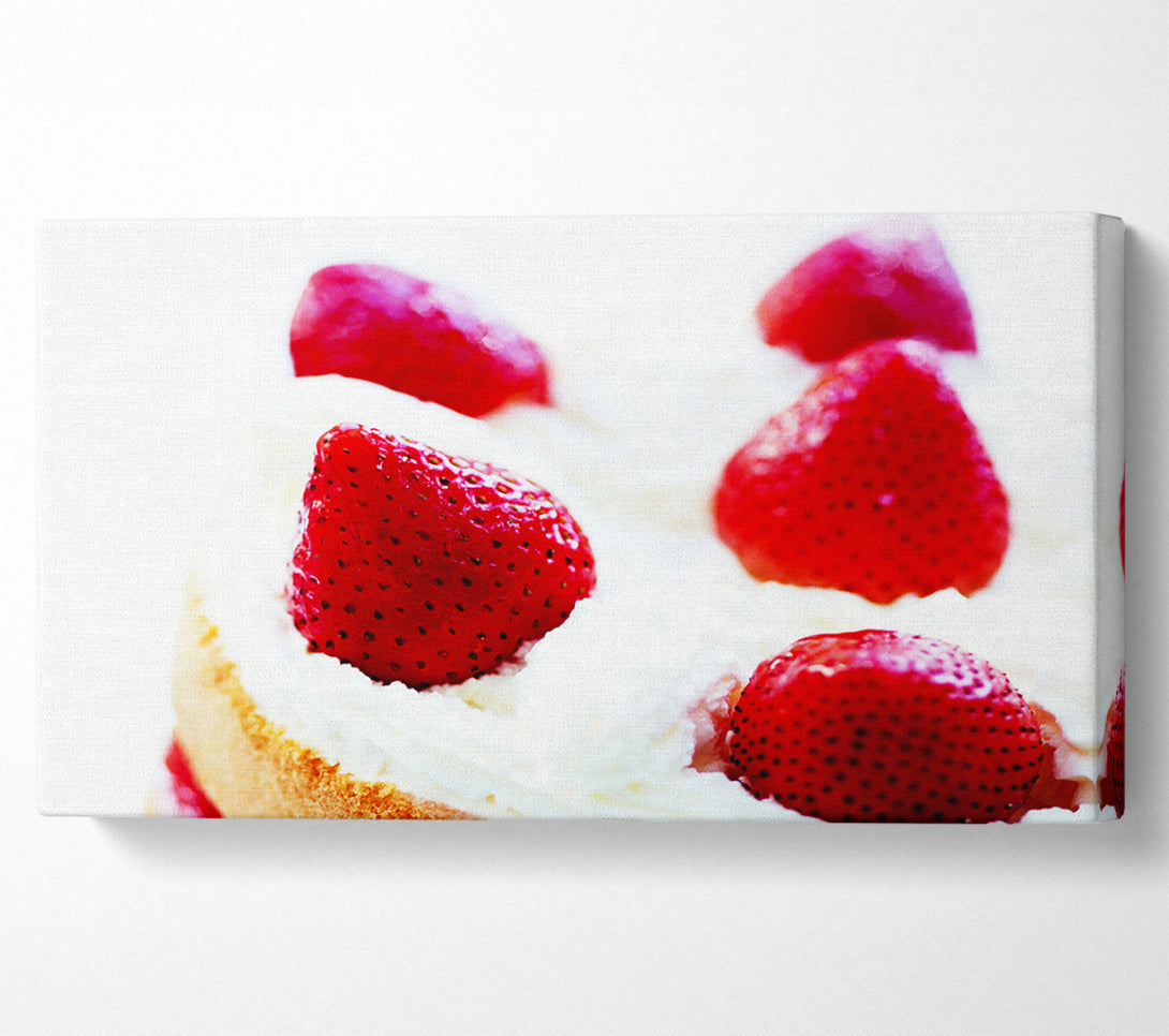  A Canvas Print of Strawberry Cream Pie Canvas Art