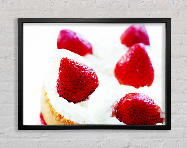 Strawberry Cream Pie Framed Print