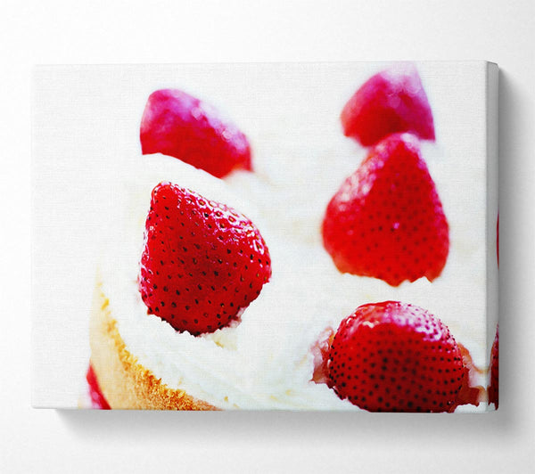  A Canvas Print of Strawberry Cream Pie Canvas Art