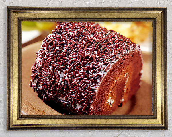 Chocolate Roll Framed Print