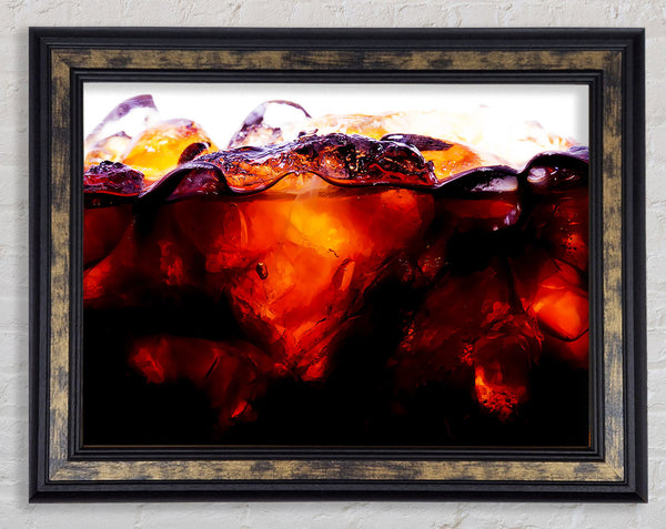 Cola Fizz Framed Print