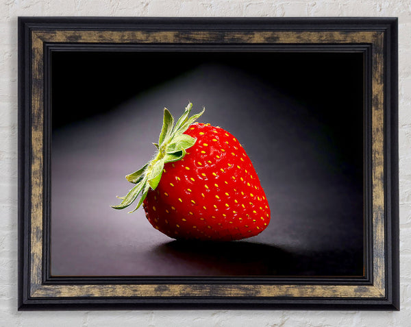 Single Strawberry Delight Framed Print