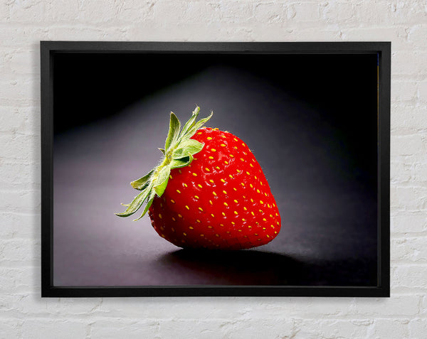 Single Strawberry Delight Framed Print