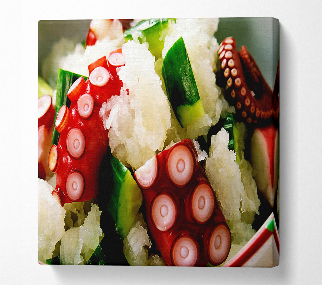  A Canvas Print of Sushi Salad Canvas Print