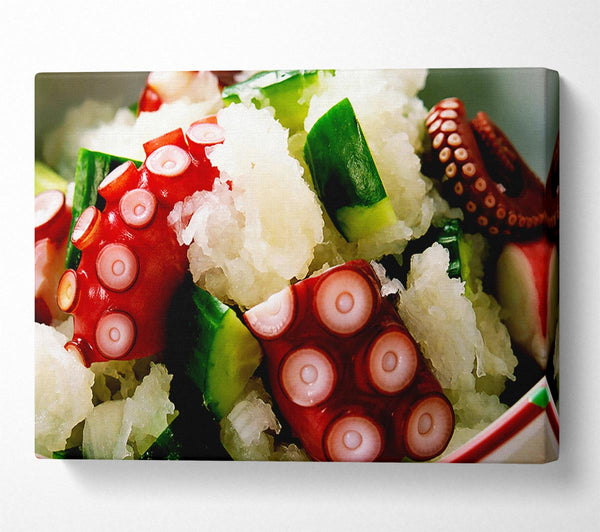  A Canvas Print of Sushi Salad Canvas Print