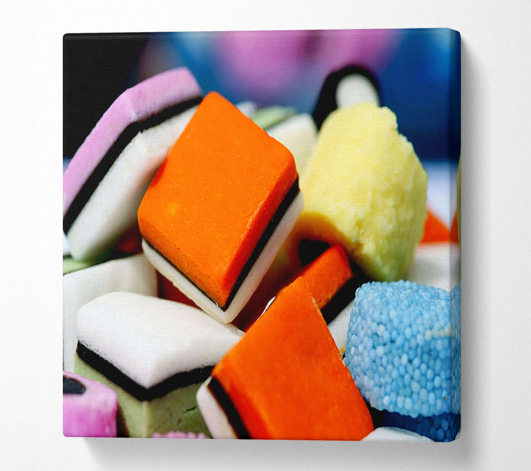  A Canvas Print of Liquorice Allsorts Canvas Print
