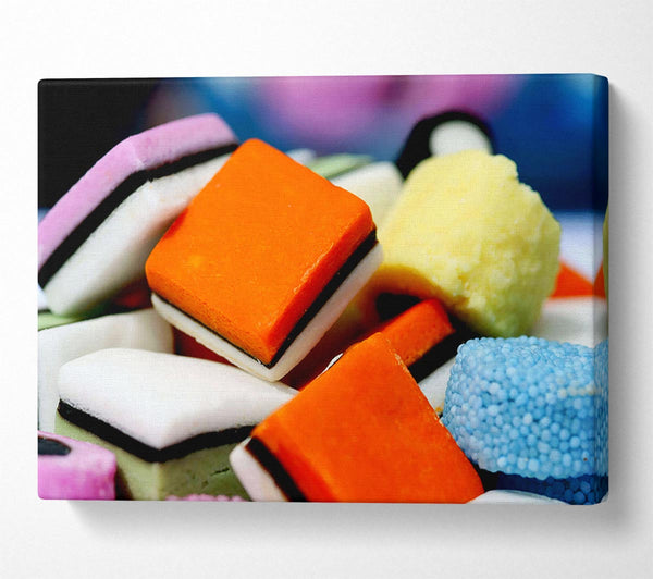  A Canvas Print of Liquorice Allsorts Canvas Print