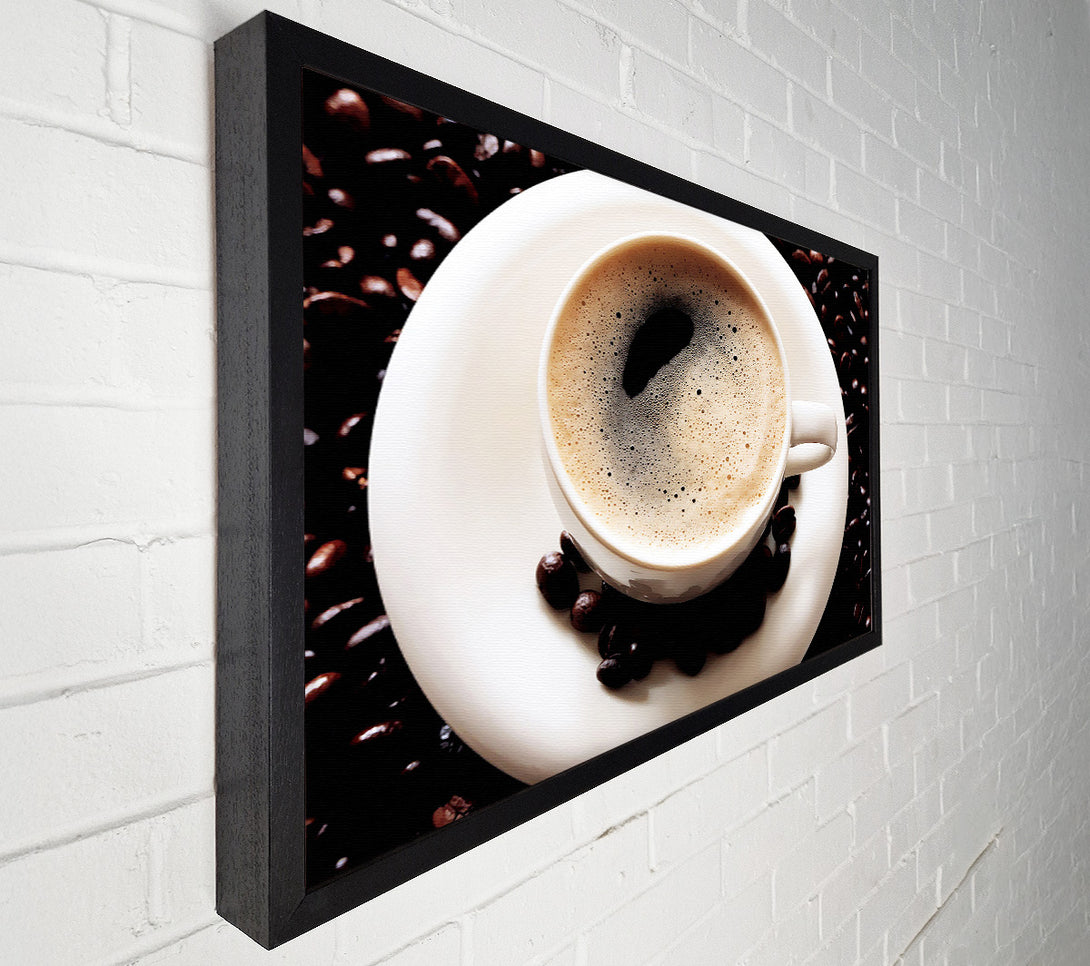  A Canvas Print of Black Coffee Froth Canvas Wall Art