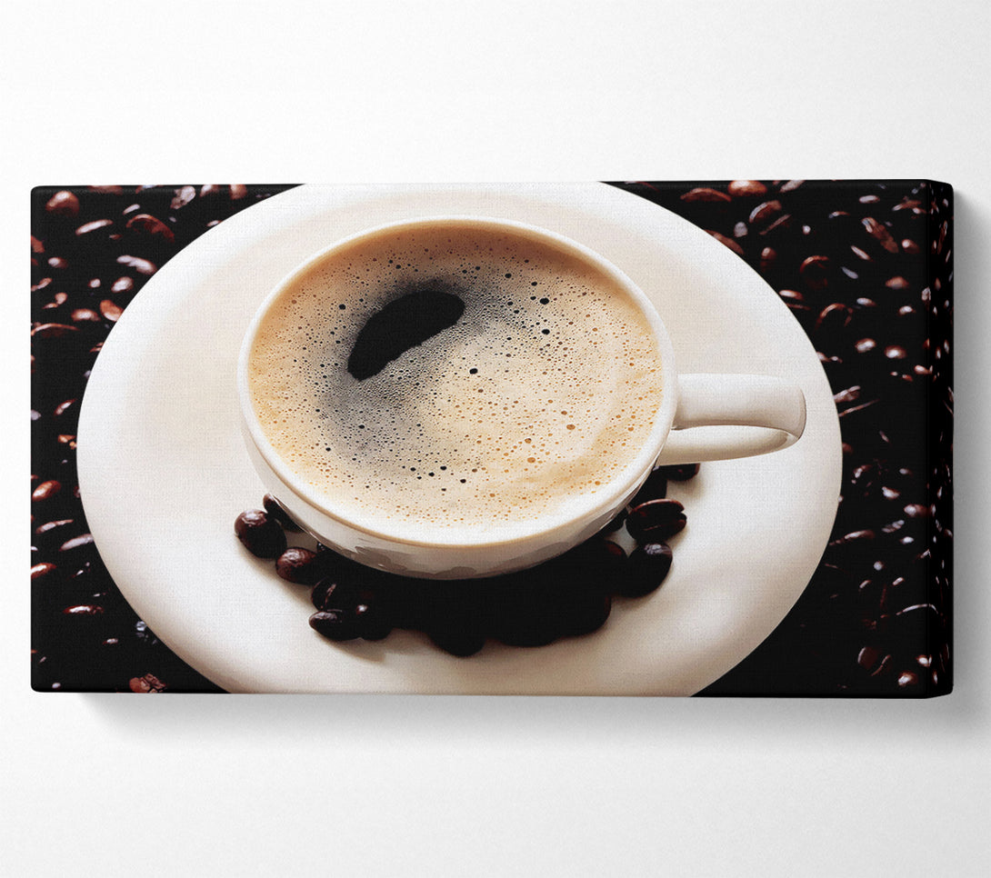  A Canvas Print of Black Coffee Froth Canvas Wall Art