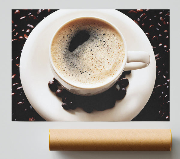 Black Coffee Froth Giclee Print
