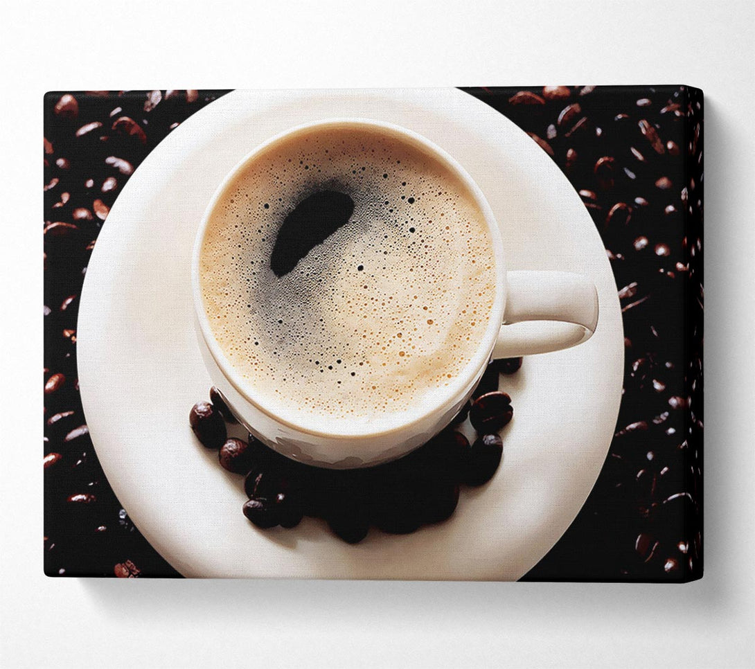  A Canvas Print of Black Coffee Froth Canvas Wall Art