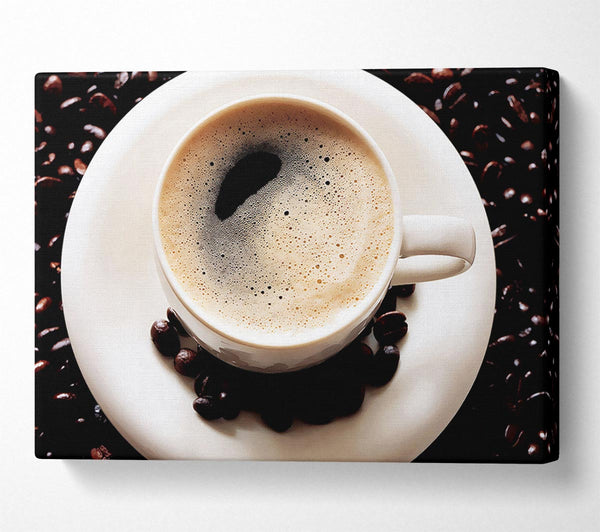  A Canvas Print of Black Coffee Froth Canvas Wall Art