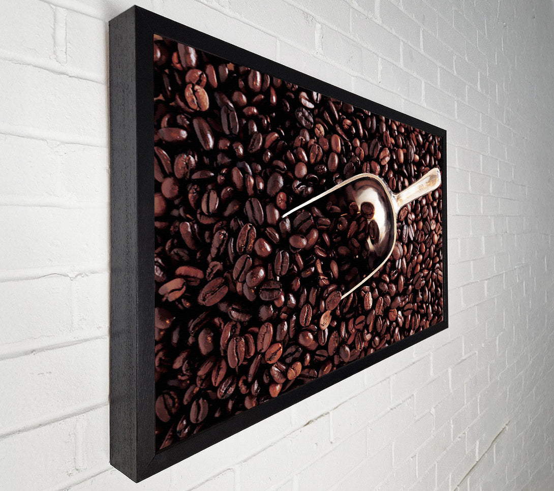  A Canvas Print of Coffee Bean Scoop Canvas Print