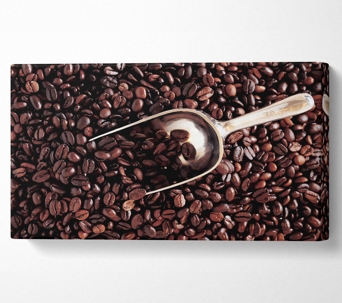  A Canvas Print of Coffee Bean Scoop Canvas Print