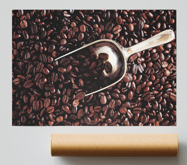 Coffee Bean Scoop Giclee Print