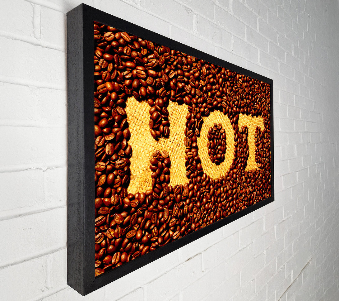  A Canvas Print of Hot Coffee Beans Canvas Wall Art