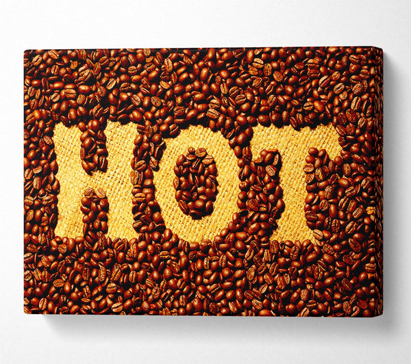  A Canvas Print of Hot Coffee Beans Canvas Wall Art