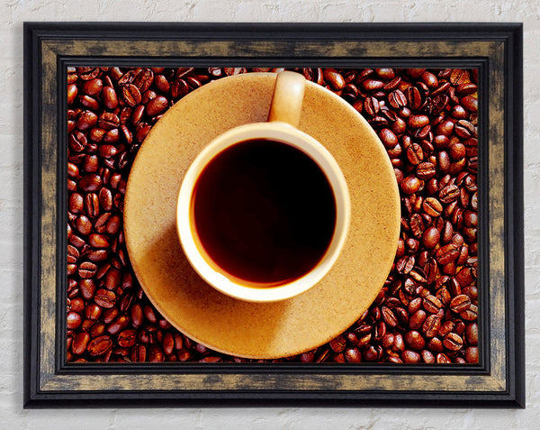 Coffee Bean Galour Framed Print