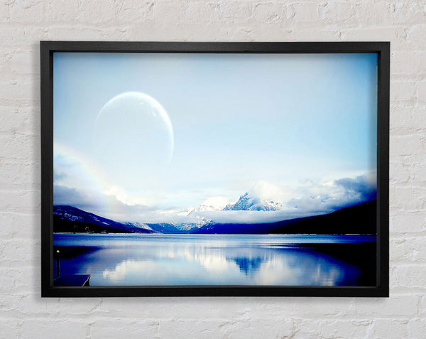 Planet Landscape Framed Print
