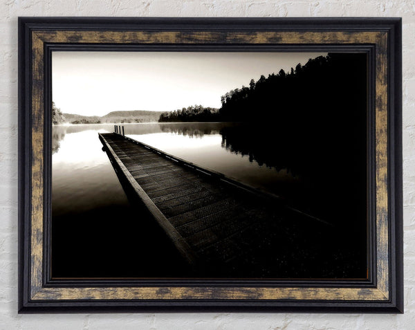 Vintage Dock Framed Print