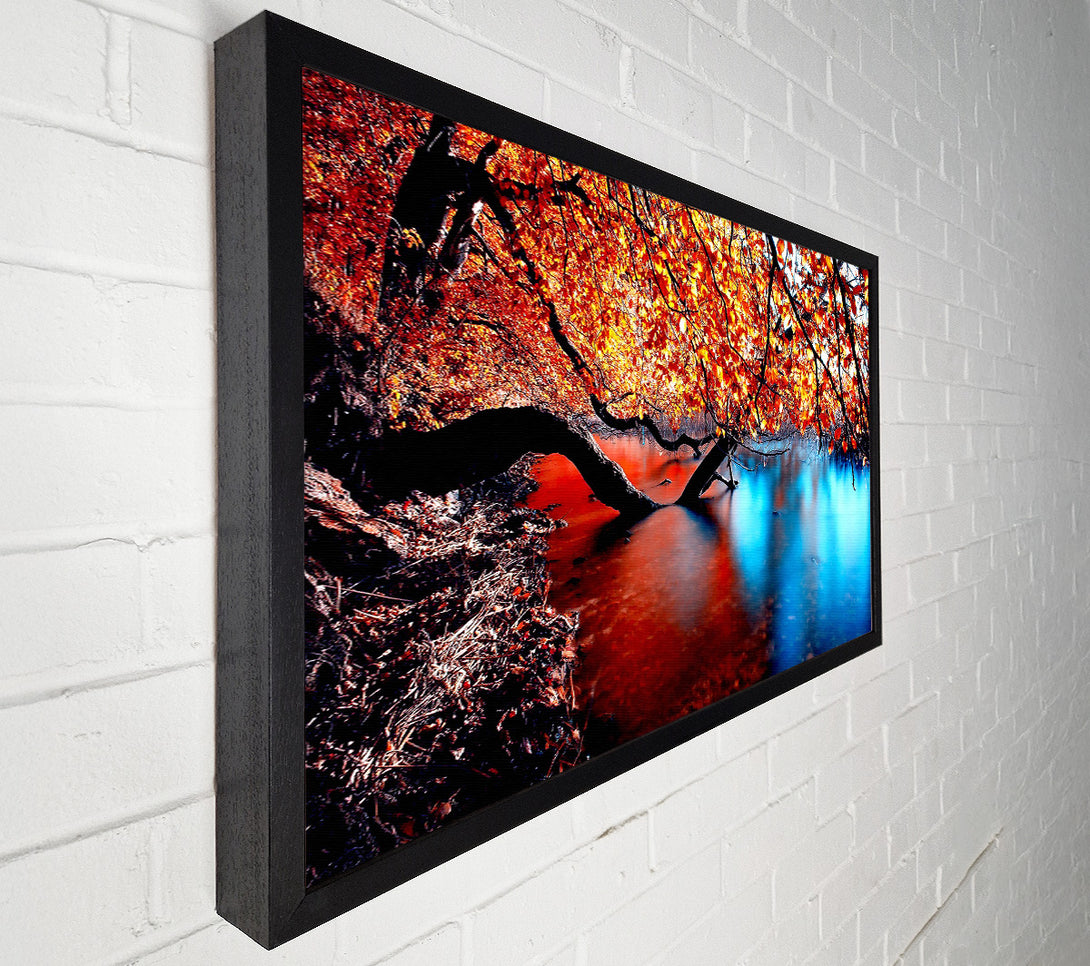  A Canvas Print of Tree Branches Over The Lake Canvas Print