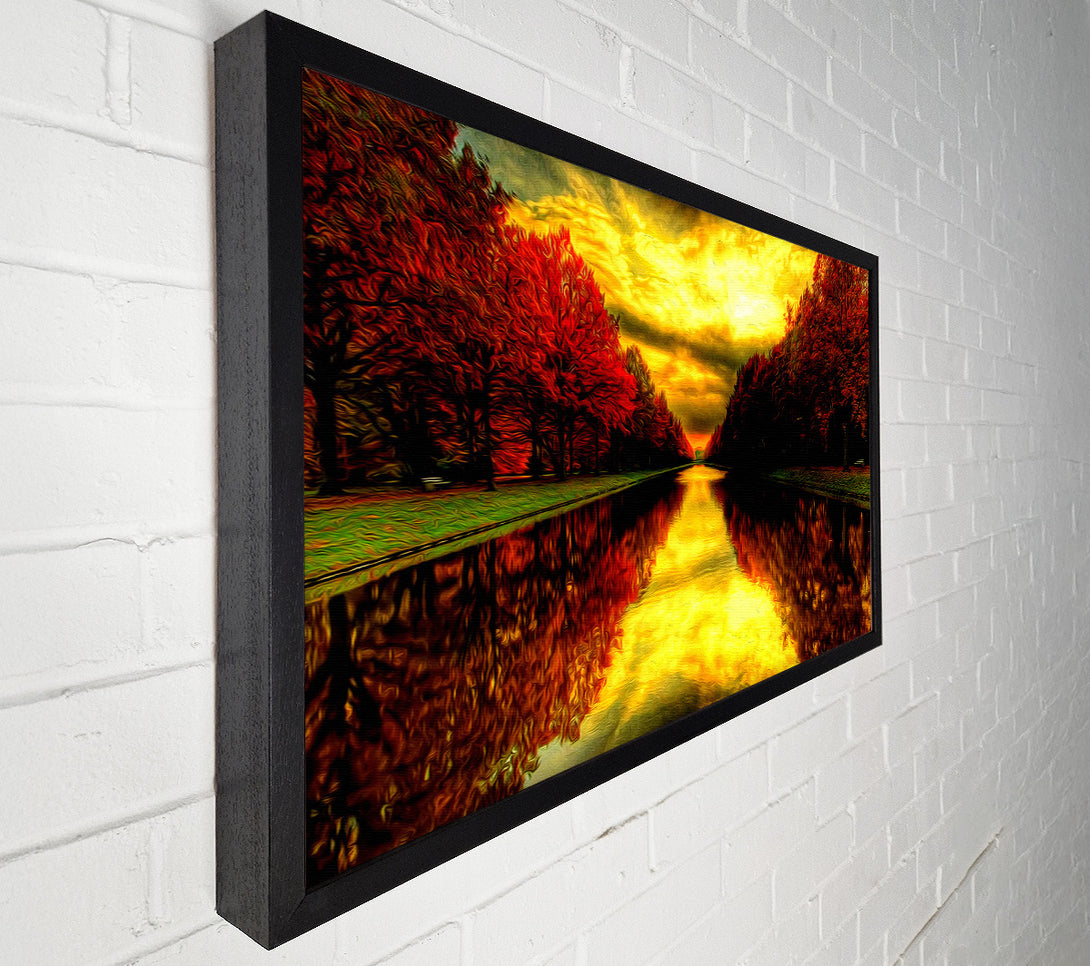  A Canvas Print of Fall Reflections Canvas Wall Art