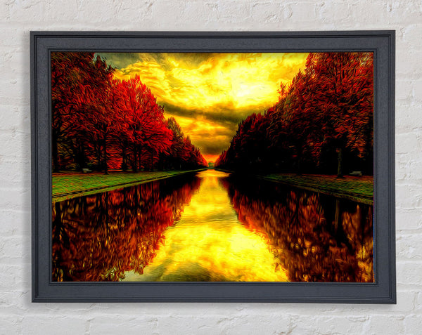 Fall Reflections Framed Print
