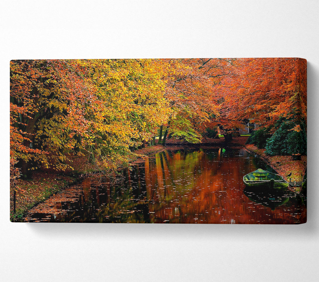  A Canvas Print of Lake In Autumn Canvas Print