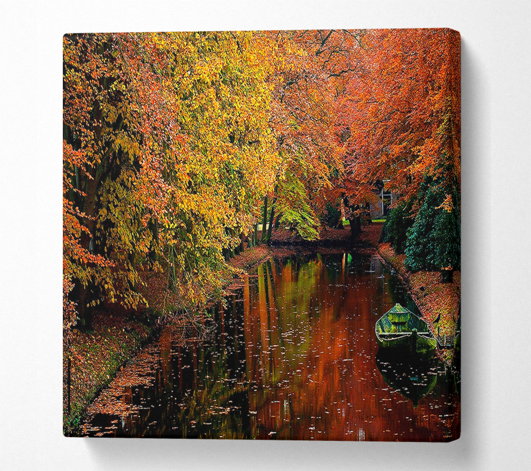  A Canvas Print of Lake In Autumn Canvas Print