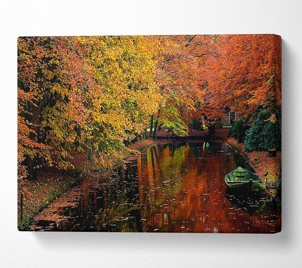  A Canvas Print of Lake In Autumn Canvas Print