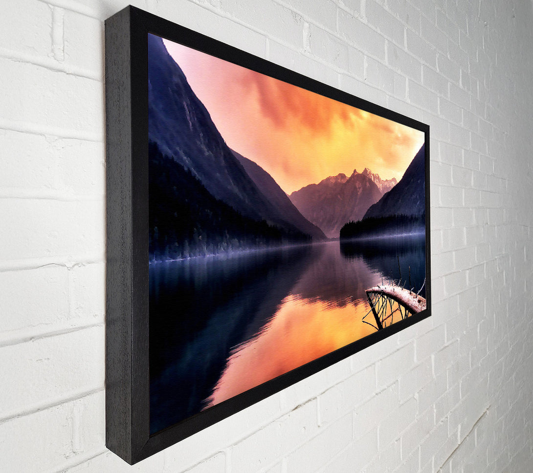  A Canvas Print of Lake Reflections Canvas Wall Art