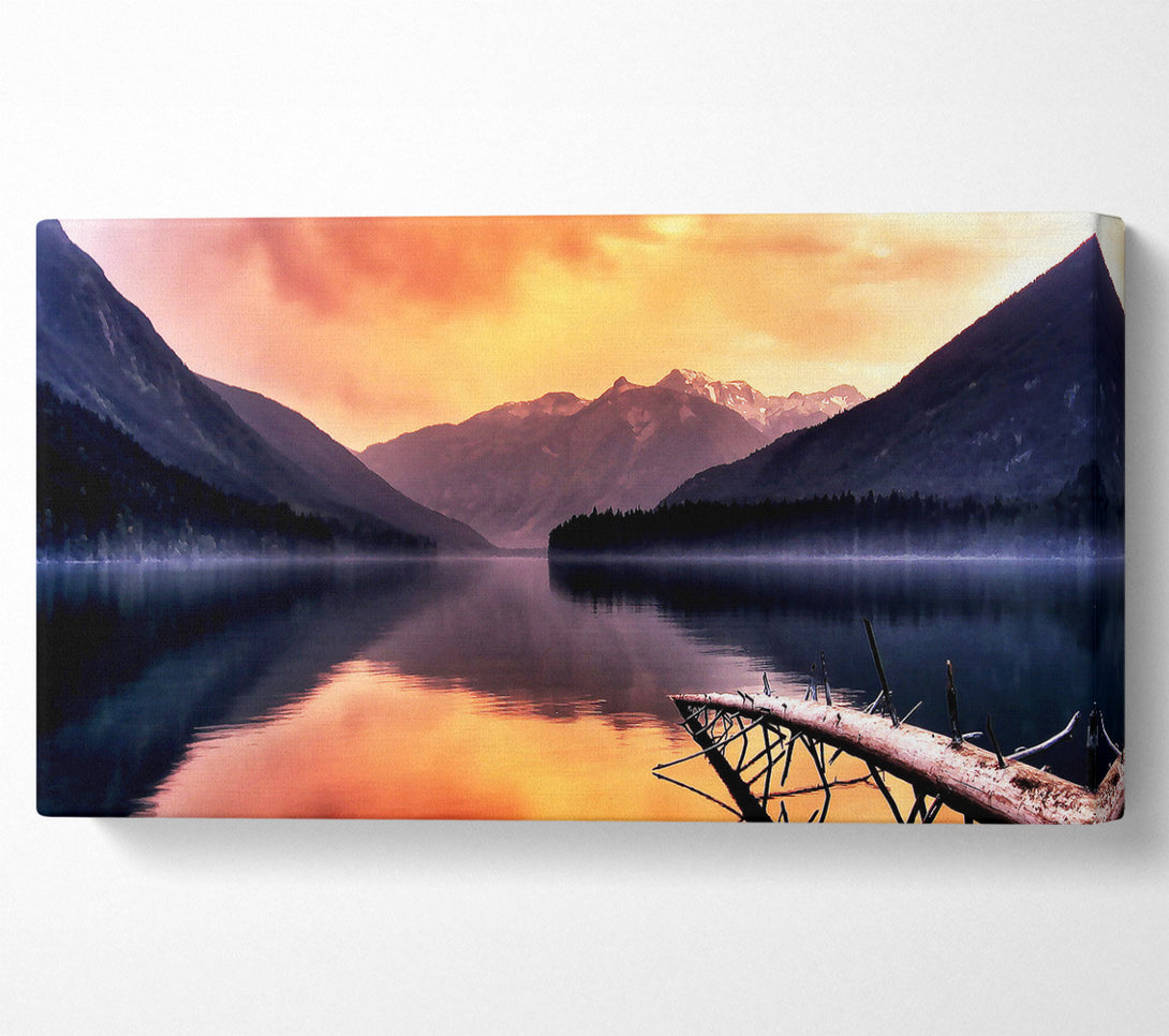  A Canvas Print of Lake Reflections Canvas Wall Art