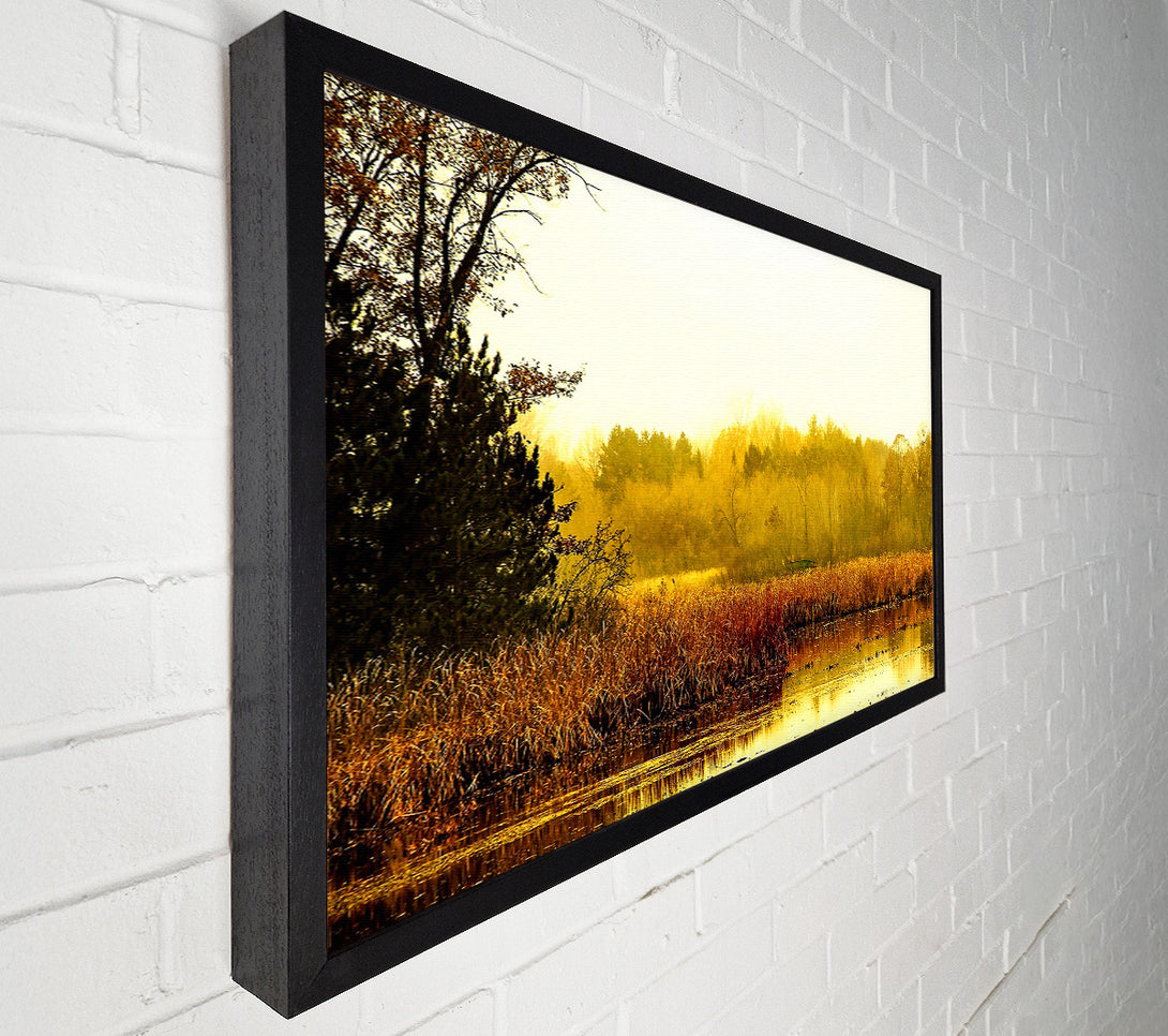 A Canvas Print of Lake In The Morning Sun Canvas Art