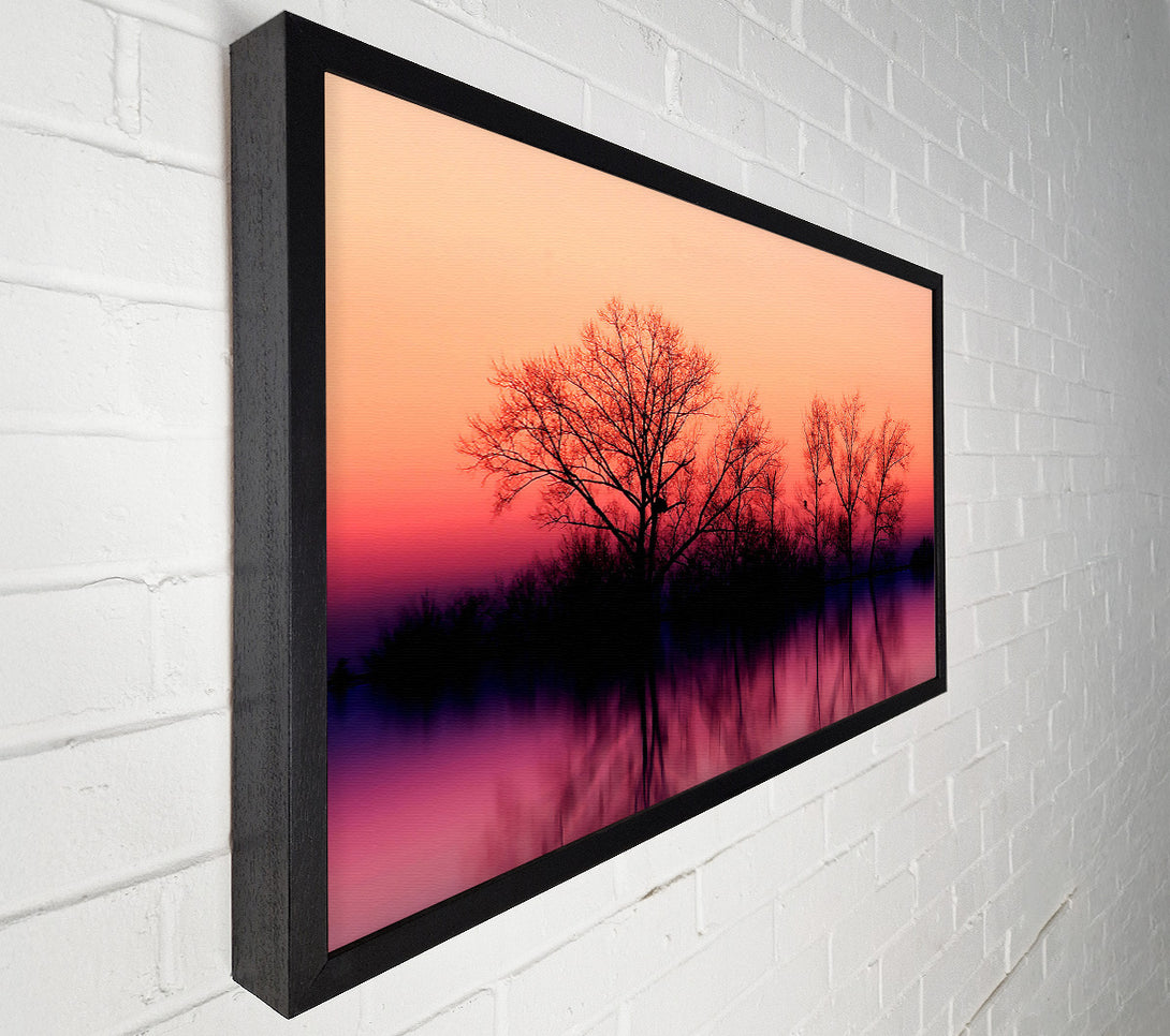  A Canvas Print of Trees At Dusk Canvas Art