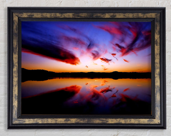 Mystical Lake Framed Print