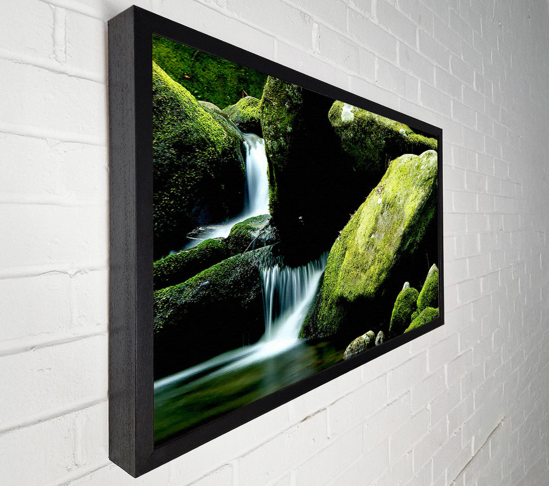  A Canvas Print of Moss Rocks Canvas Art