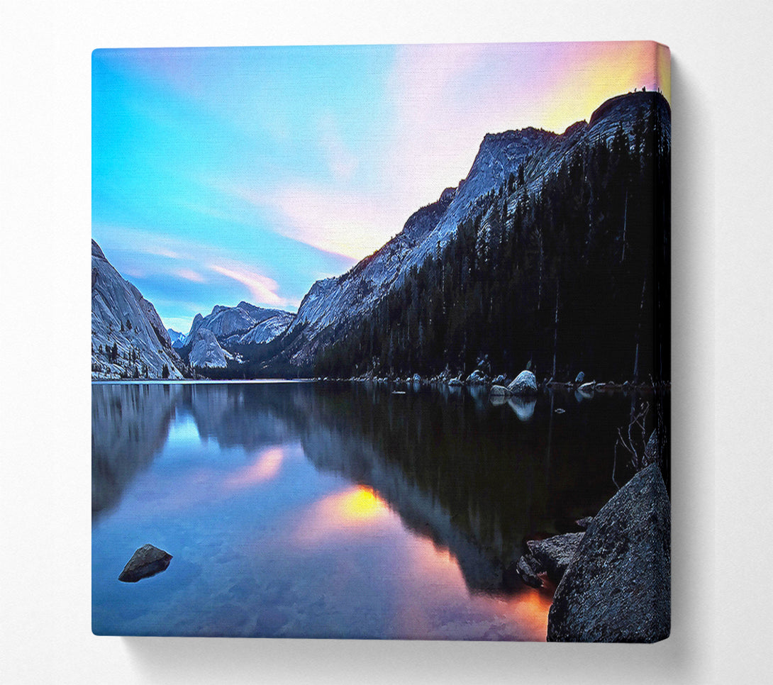  A Canvas Print of Mountain Lake Sparkle Canvas Print