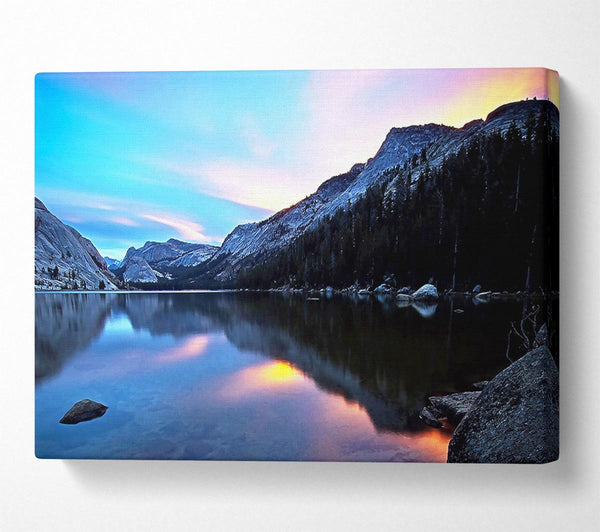  A Canvas Print of Mountain Lake Sparkle Canvas Print