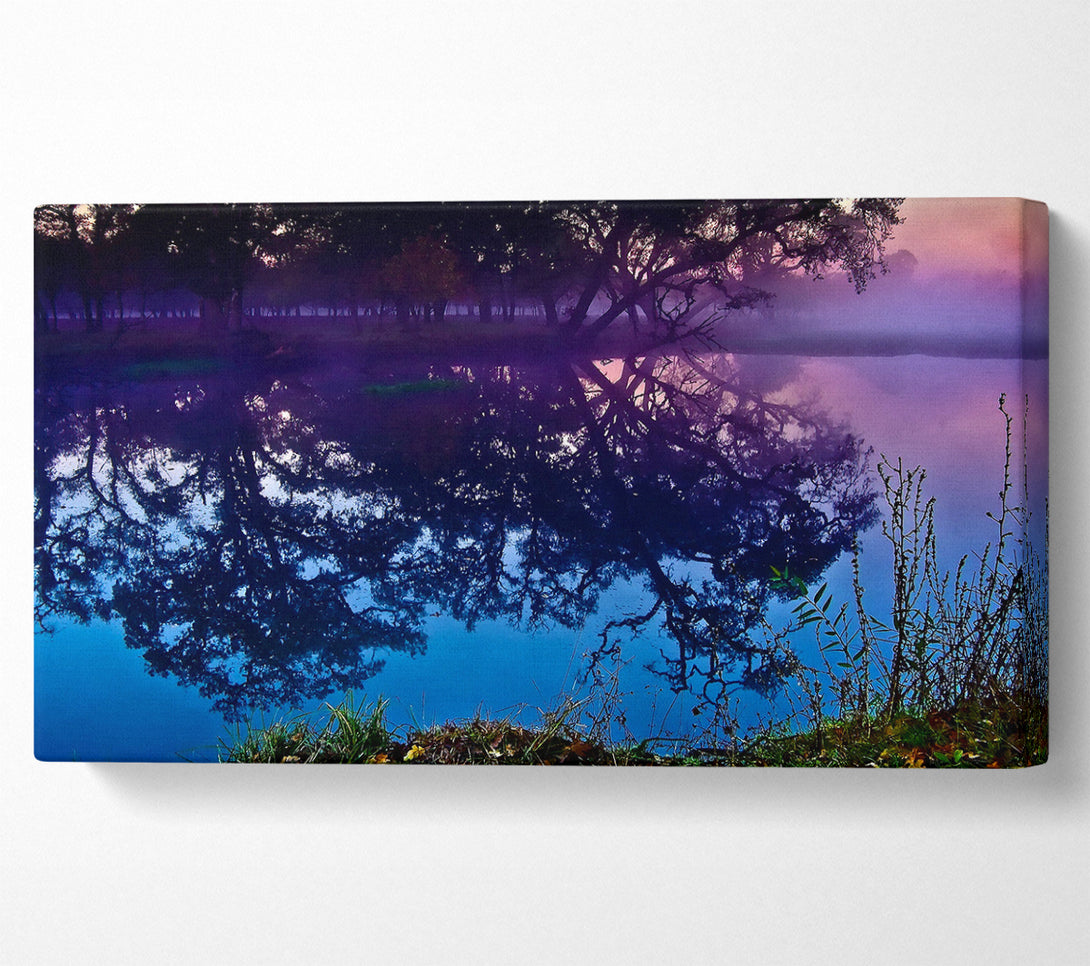  A Canvas Print of Mystic Reflections On The Lake Canvas Wall Art
