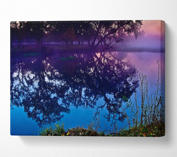  A Canvas Print of Mystic Reflections On The Lake Canvas Wall Art
