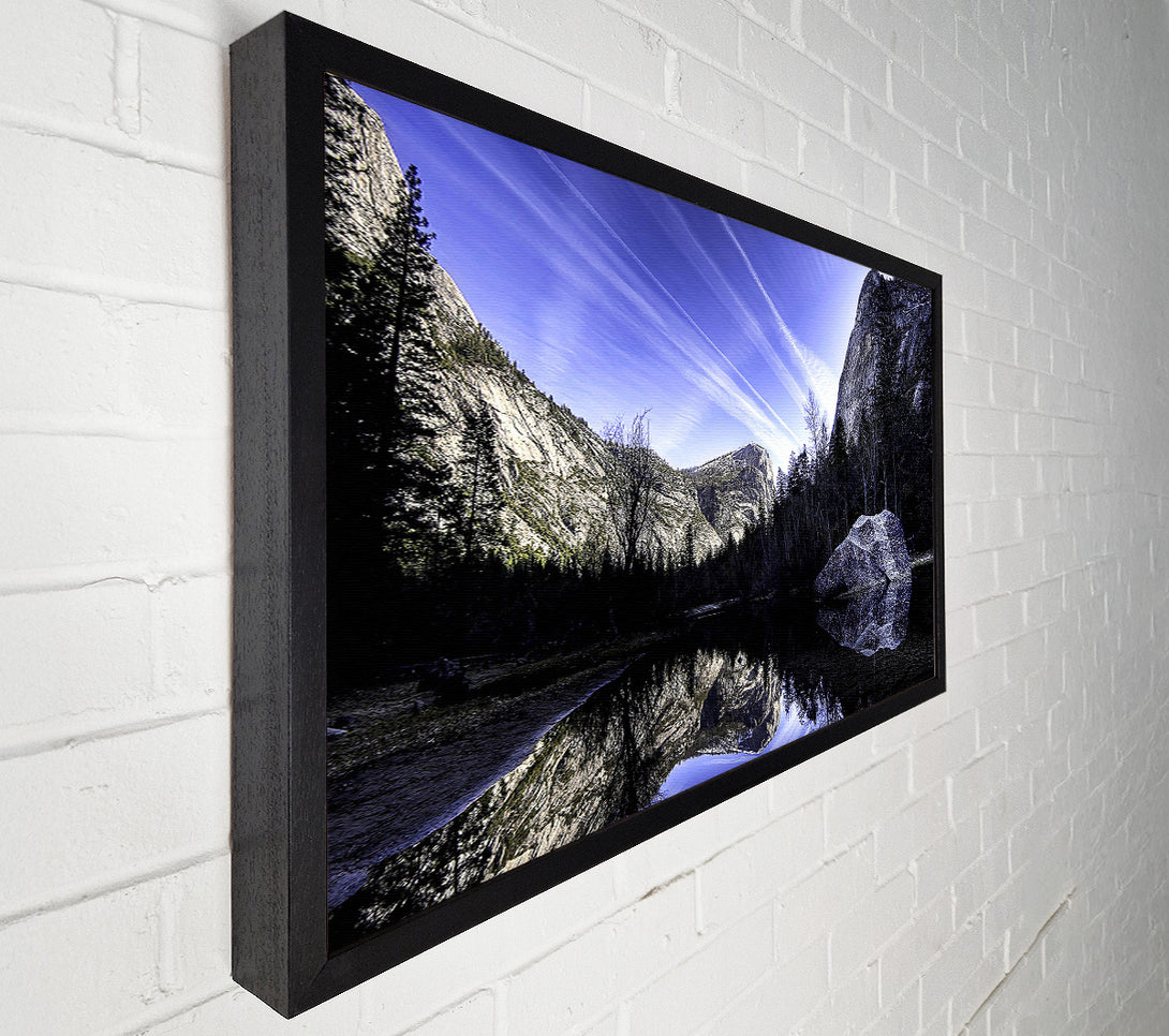  A Canvas Print of Mountain Lake Reflections Canvas Art
