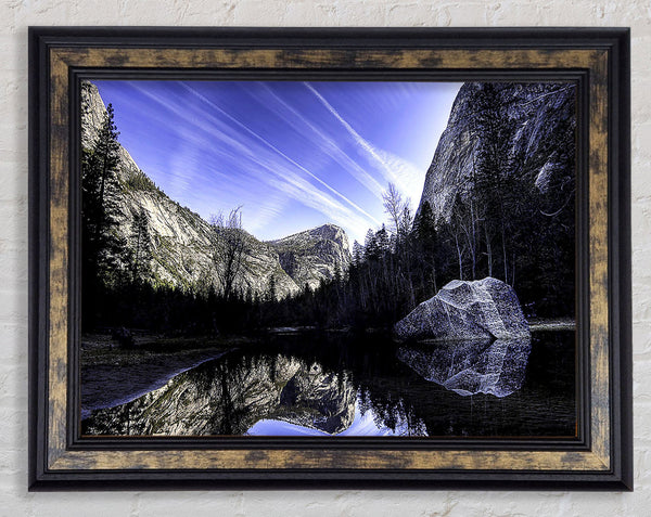 Mountain Lake Reflections Framed Print